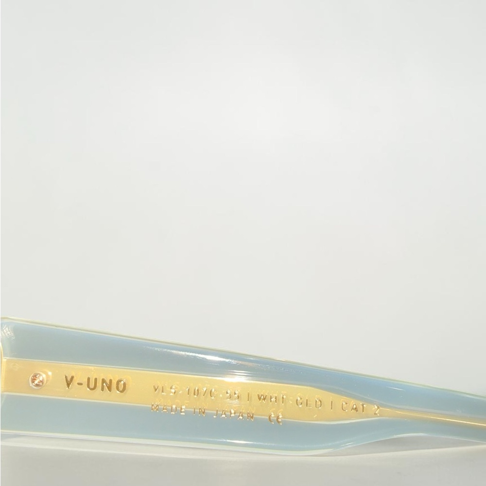 NIB Valentino VLogo Oversized Square Sunglasses Ivory Gold V-UNO Full Set - Picture 7 of 9